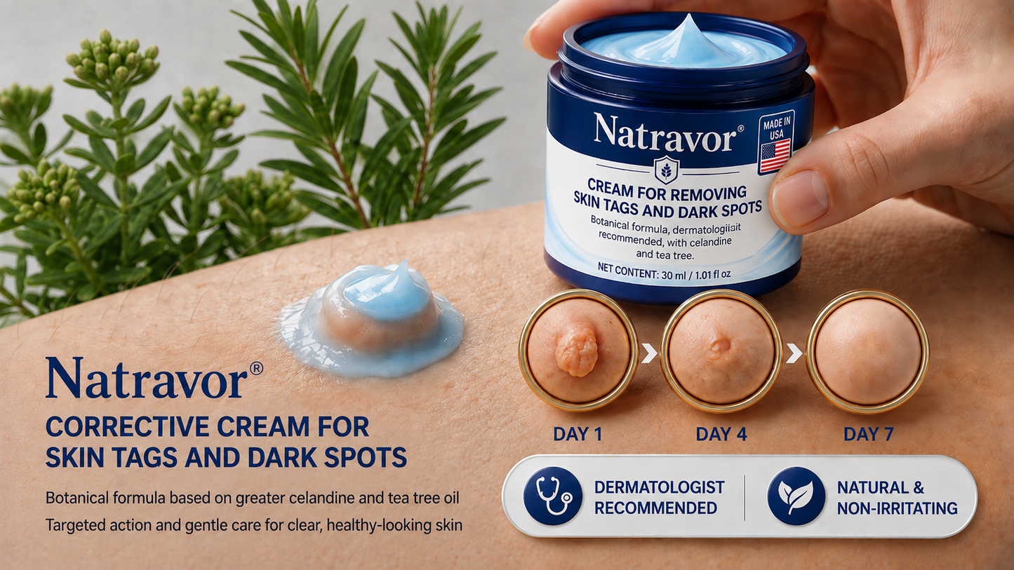 Natravor® 7-𝐃𝐚𝐲 𝐒𝐤𝐢𝐧 𝐓𝐚𝐠 & 𝐒𝐩𝐨𝐭 𝐄𝐫𝐚𝐬𝐞𝐫 𝐂𝐫𝐞𝐚𝐦 (Zero Pain, Zero 𝐒𝐜𝐚𝐫𝐬 Formula) 💎