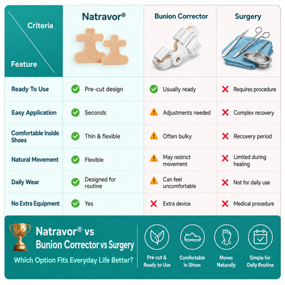 🏅Natravor® Botanical Bunion Comfort Patch 👠💃（Physical Stretch Support + Botanical Comfort Formula)