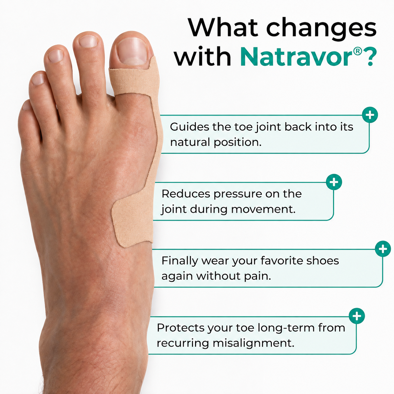 🏅Natravor® Botanical Bunion Comfort Patch 👠💃（Physical Stretch Support + Botanical Comfort Formula)