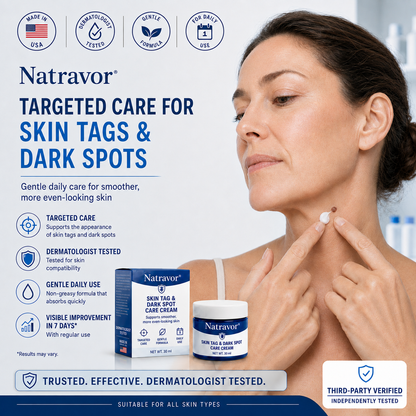 Natravor® 7-𝐃𝐚𝐲 𝐒𝐤𝐢𝐧 𝐓𝐚𝐠 & 𝐒𝐩𝐨𝐭 𝐄𝐫𝐚𝐬𝐞𝐫 𝐂𝐫𝐞𝐚𝐦 (Zero Pain, Zero 𝐒𝐜𝐚𝐫𝐬 Formula) 💎