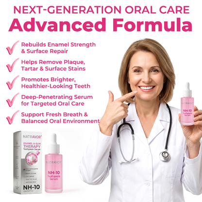 🦷 Natravor® Thismile NH-10 Nano-Hydroxyapatite Serum – Enamel Care, Gum Comfort & Whitening Support